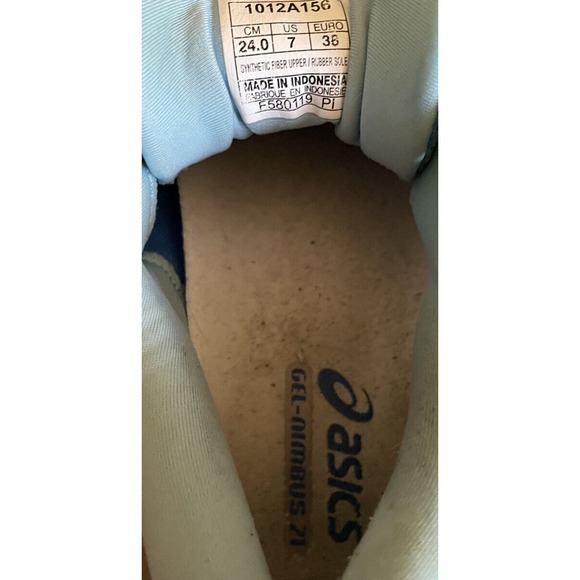 ASICS Womens Gel-Nimbus 21 Blue Coral SkyLight FlyteFoam Running Shoes Size 7‎ - Picture 6 of 6